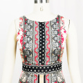 Costom Summer Printed Long Dress Elegant Vintage Dresses For Women